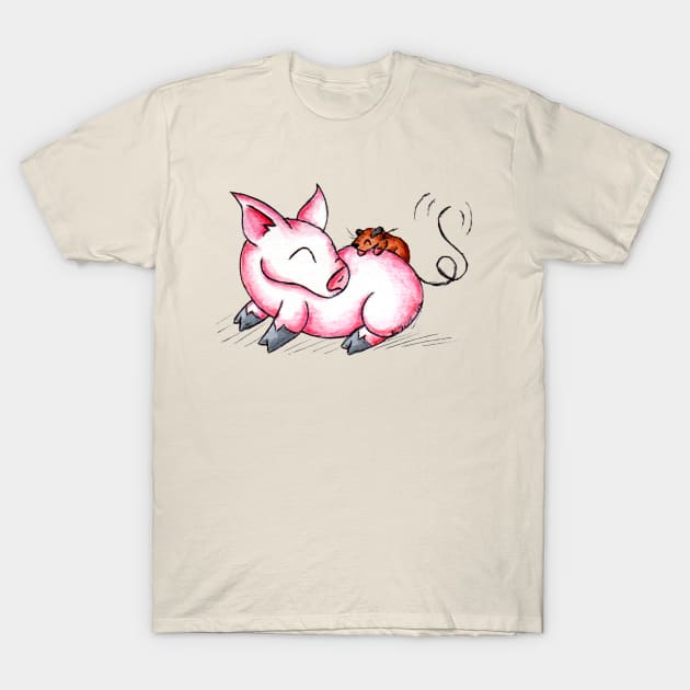 Piggies T-Shirt by KristenOKeefeArt